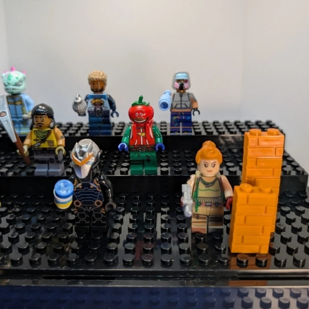 8 Minifigures- Fortnite Videogame Building Block Toys Omega Tomato Head